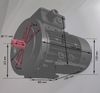 Elektromotor im Bild ein D Mot HTM 120 42004003 0,12 KW 63 A 4 polig B34gr