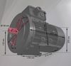 Elektromotor im Bild ein D Mot HTM 120 42004015 7,5 KW 132 M 4 polig B34gr