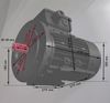 Elektromotor im Bild ein D Mot HTM 120 42004019 22 KW 180 L 4 polig B35