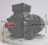 Elektromotor im Bild ein D Mot HTM 400 42004001 0,06 KW 56 A 4 polig B3