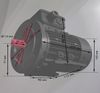 Elektromotor im Bild ein D Mot NTM 40 62004004 0,18 KW 71 A  6 polig B35